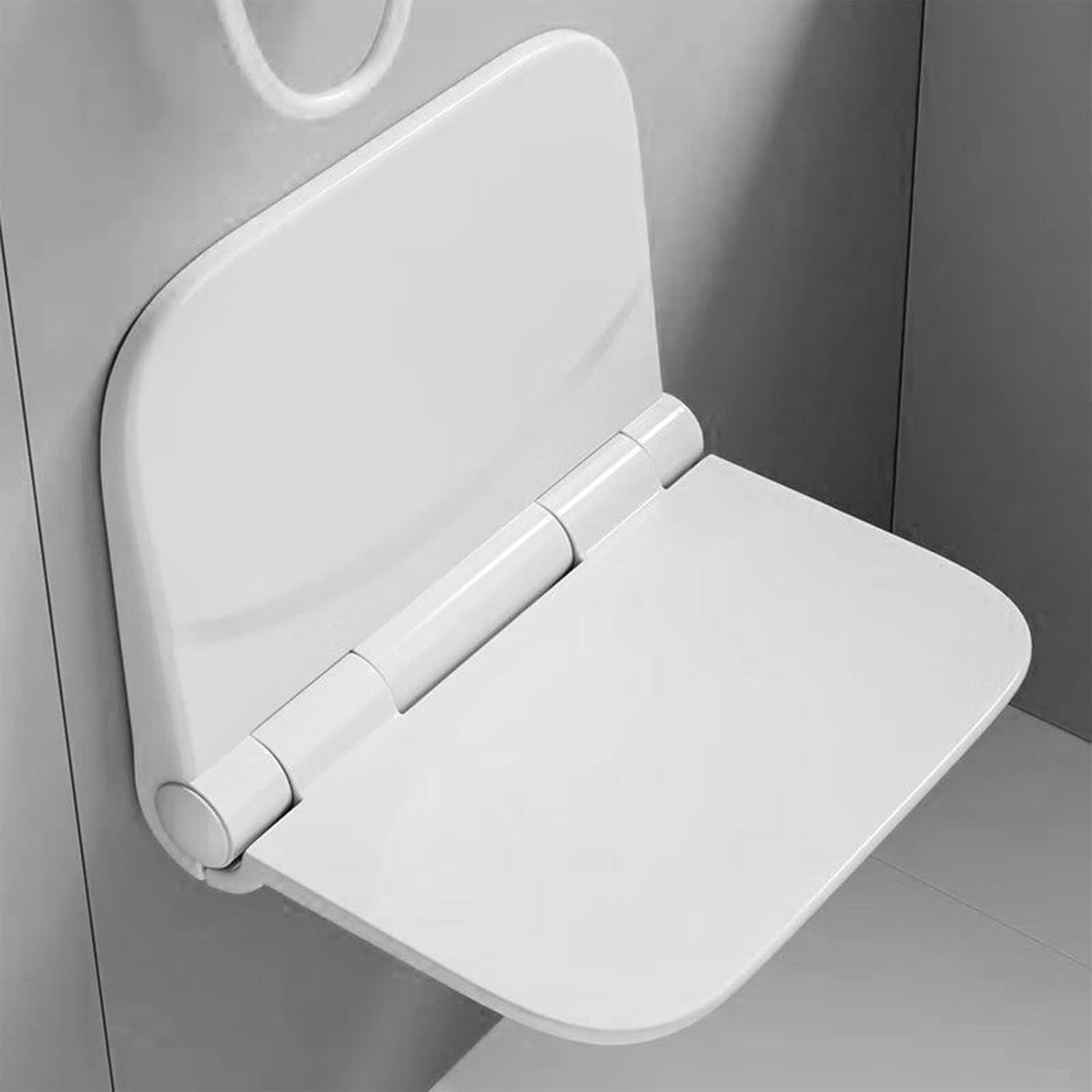 Douchestoel, inklapbare douchestoel, extra breed, ergonomische douchestoel tot 150 kg, antislip kruk voor ouderen, voor badkamer en slaapkamer