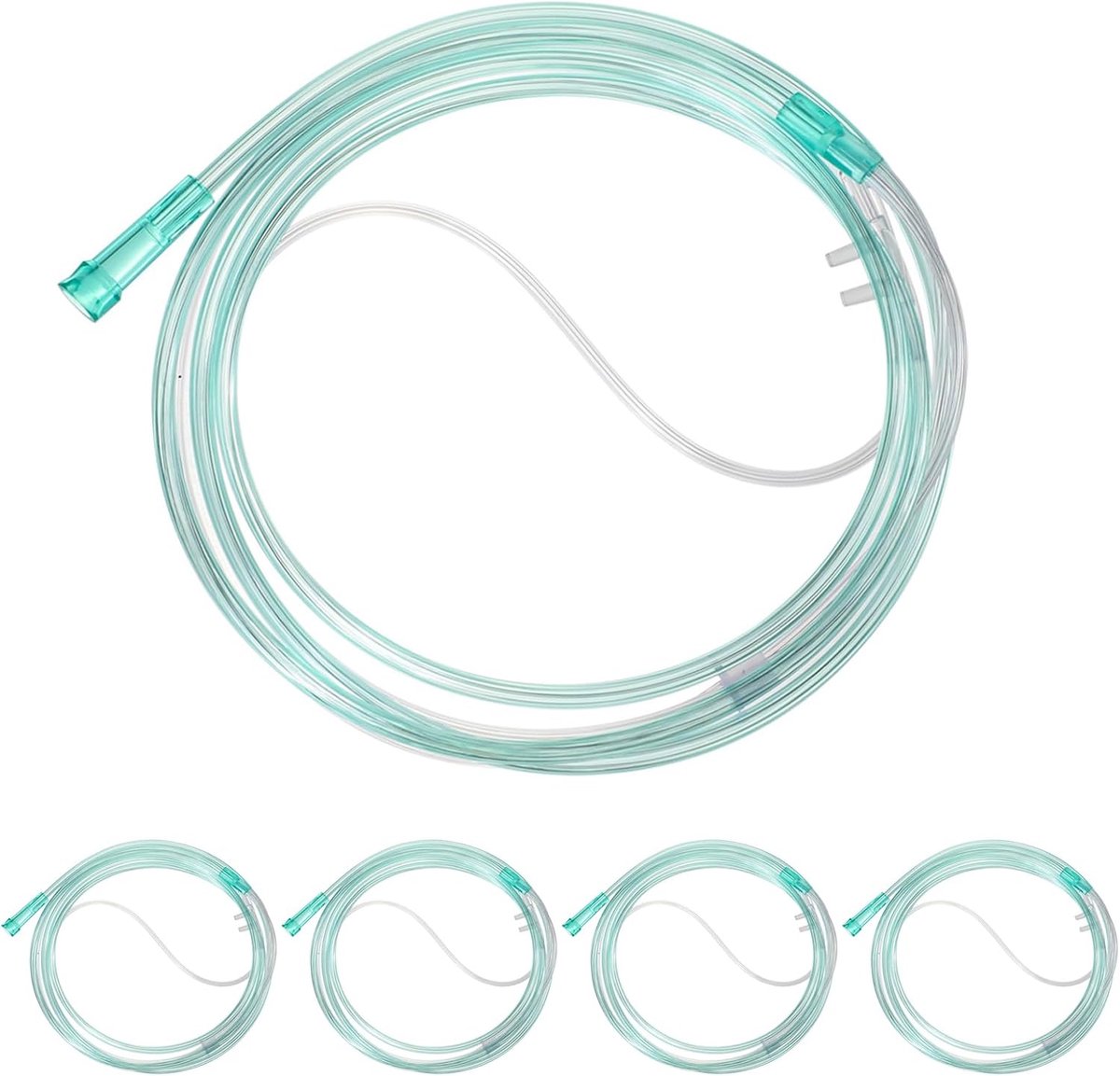 Zuurstof Neuscanule met Tubing Swivel Connector voor Langdurige Zuurstoftherapie Patiënten Kink Resistent