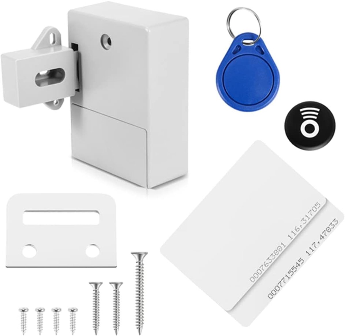 Invisible RFID Free Open Electronic Lock Kit, Sensor Digital Hidden Cabinet DIY Cabinet Locks for Double Door Cabinet - ShopVlot