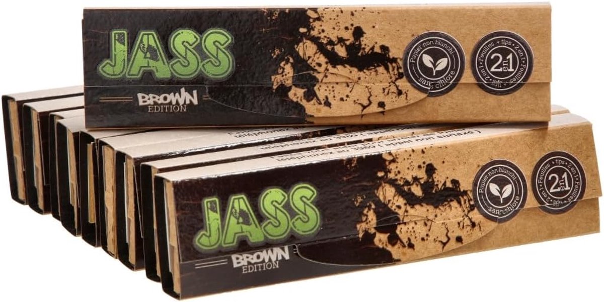JASS SLIM + TIPS BROWN X10 ROLLER – without nicotine and tobacco - ShopVlot