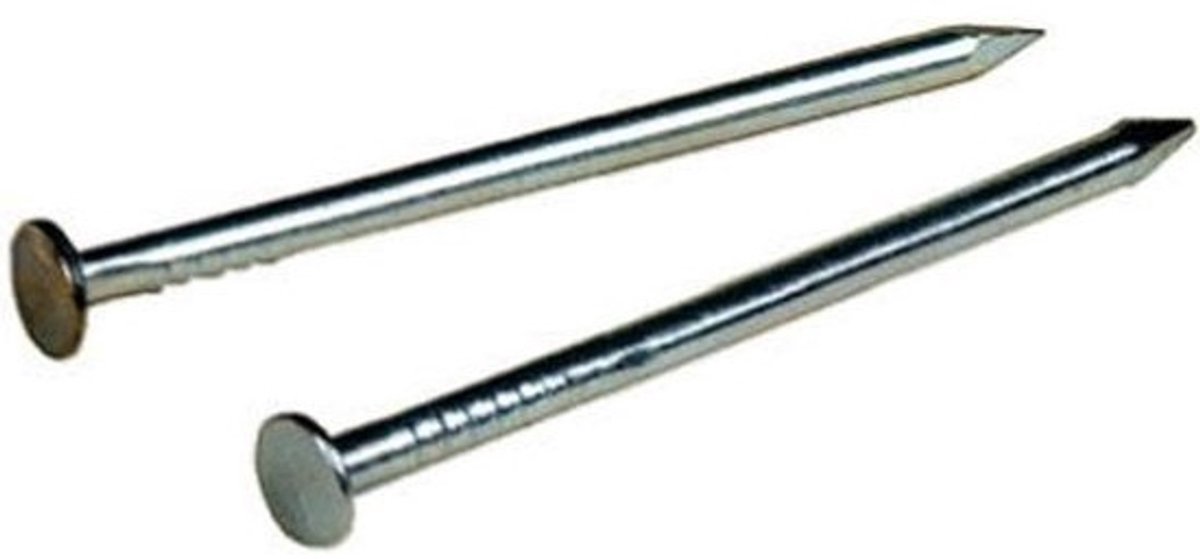 Gegalvaniseerde draadnagels - Kleine spijkers - Voor houtbevestiging - Corrosiebestendig materiaal - 3/4 inch