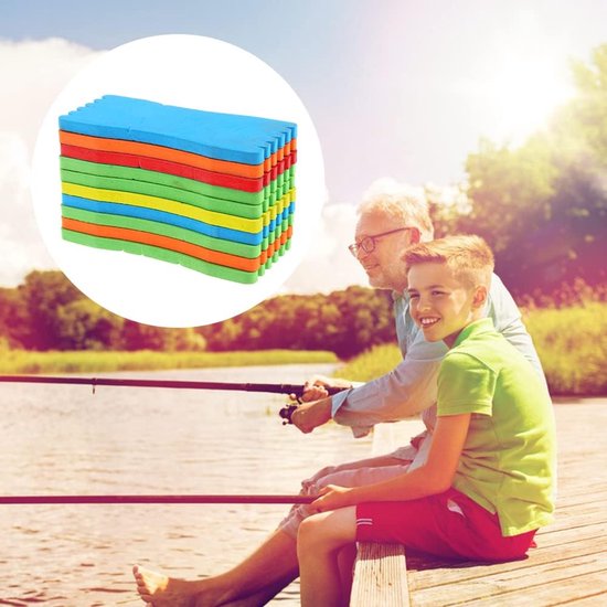 Dailygoods- Schuim Vislijn Plaat 20 Stuks - Schuim Wikkeling Planken - Vislijn Rollers - Lichtgewicht en Sneldrogend - 5,51 x 2,36 Inch - Beschermt Haken en Lijnen - Vislijnhouder van Dailygoods — afbeelding 3