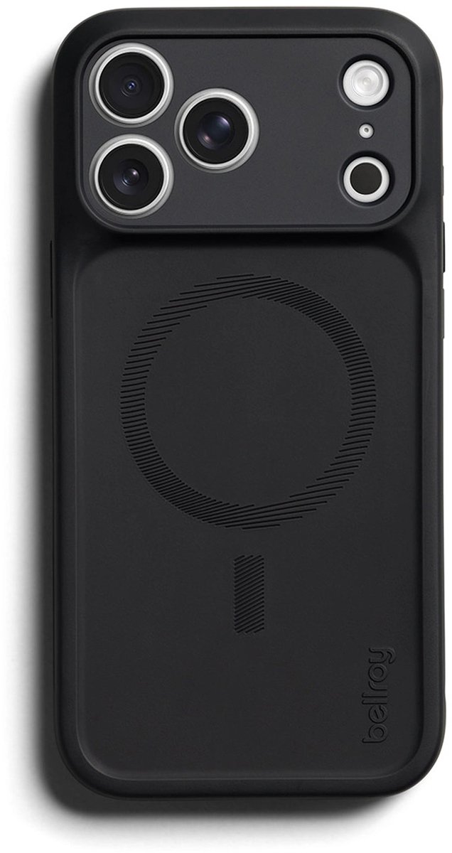 Bellroy Venture hoesje iPhone 18 Pro Max – Compatibel met MagSafe – Twee bevestigingspunten voor accessoires – Robuust ontwerp voor extra duurzaamheid - Zwart
