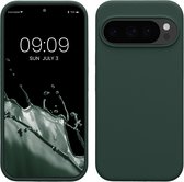 kwmobile telefoonhoesje geschikt voor Google Pixel 10 / Pixel 10 Pro - Hoesje met siliconen coating - Smartphone case in mosgroen