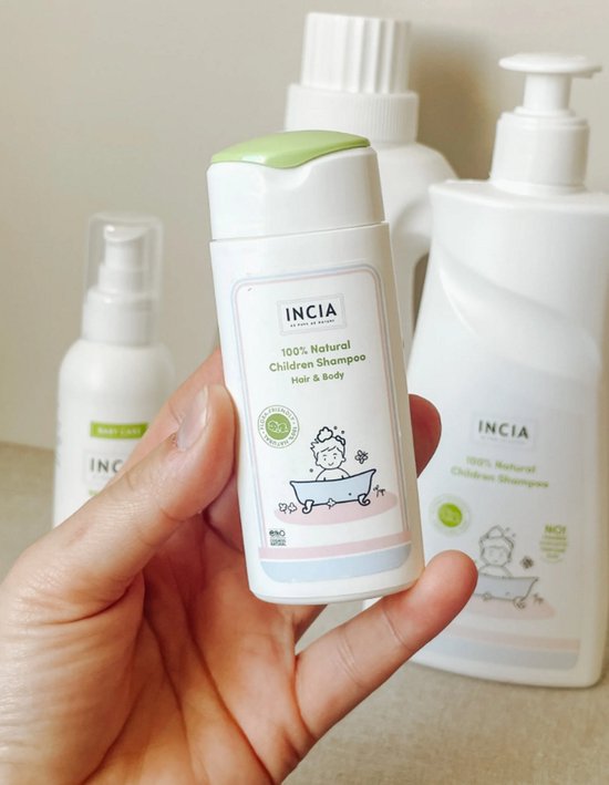 INCIA Kinder Shampoo 50 ml - sulfaatvrij, zonder parfum, zonder parabenen, zonder siliconen, voor gevoelige huid, vegan, dierproefvrij van Incia — afbeelding 3