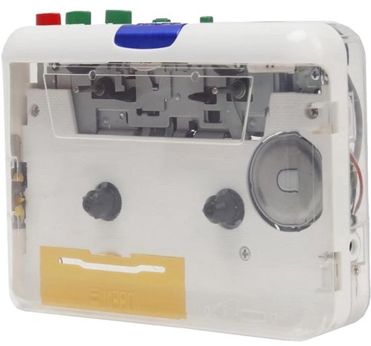 Cassett​​espeler - Muziekconverter - Voor het digitaliseren van oude muziek - Transparante behuizing - Mini-formaat - Transparant