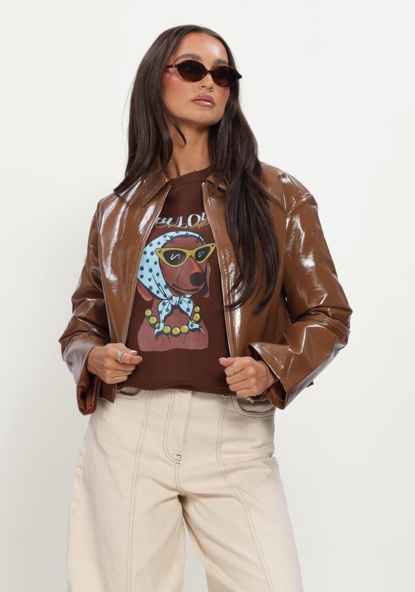 Ydence Jacket Faye Jassen Dames - Winterjas - Bruin - Maat XXL