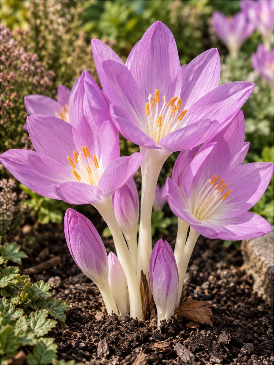 3x Herfsttijloos 'Colchicum the giant' - BULBi® Bloembollen met bloeigarantie