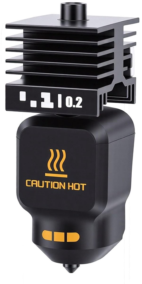 Hotend Kit Vervanging voor Lab P2S 3D Printer met 0.2mm Afneembare Hardstalen Mondstuk voor Precisieprinten en Verbeterde Duurzaamheid