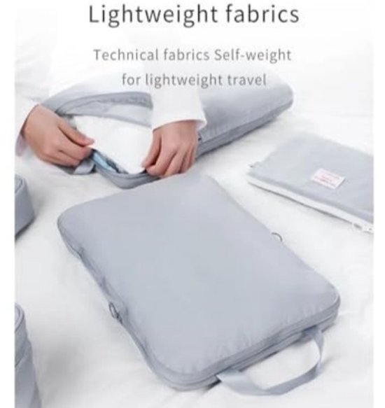 Ryoudavell - Compressie zakken reizen - Ruimtebesparende reisaccessoires - Reisopbergzakken kleding - ideaal voor reis, koffer, handbagage, weekendtas, rugzak, hotel, vakantie, zakenreis, kledingkast en lade – roze - 2 stuks, 36x26x10 cm — afbeelding 4