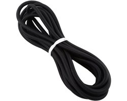 Elastisch touw - Schokkoord - Bungee - Ambachtelijk knutselen - Sterke latexkern - 10 meter - Zwart