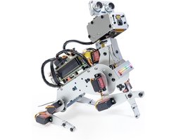 AI Robot Hond Kit voor Raspberry Pi 5/4/3B+/Zero 2W - LLMs, Spraak- en Videoherkenning, Python Programmeren, App Besturing, Accu en Gyroscoop