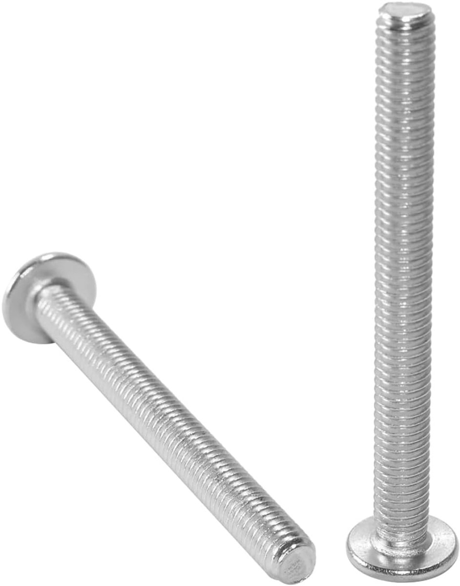 10 stuks zeskantschroeven met platte kop, verzonken schroeven voor elektronische communicatieapparaten, M6 x 60 mm