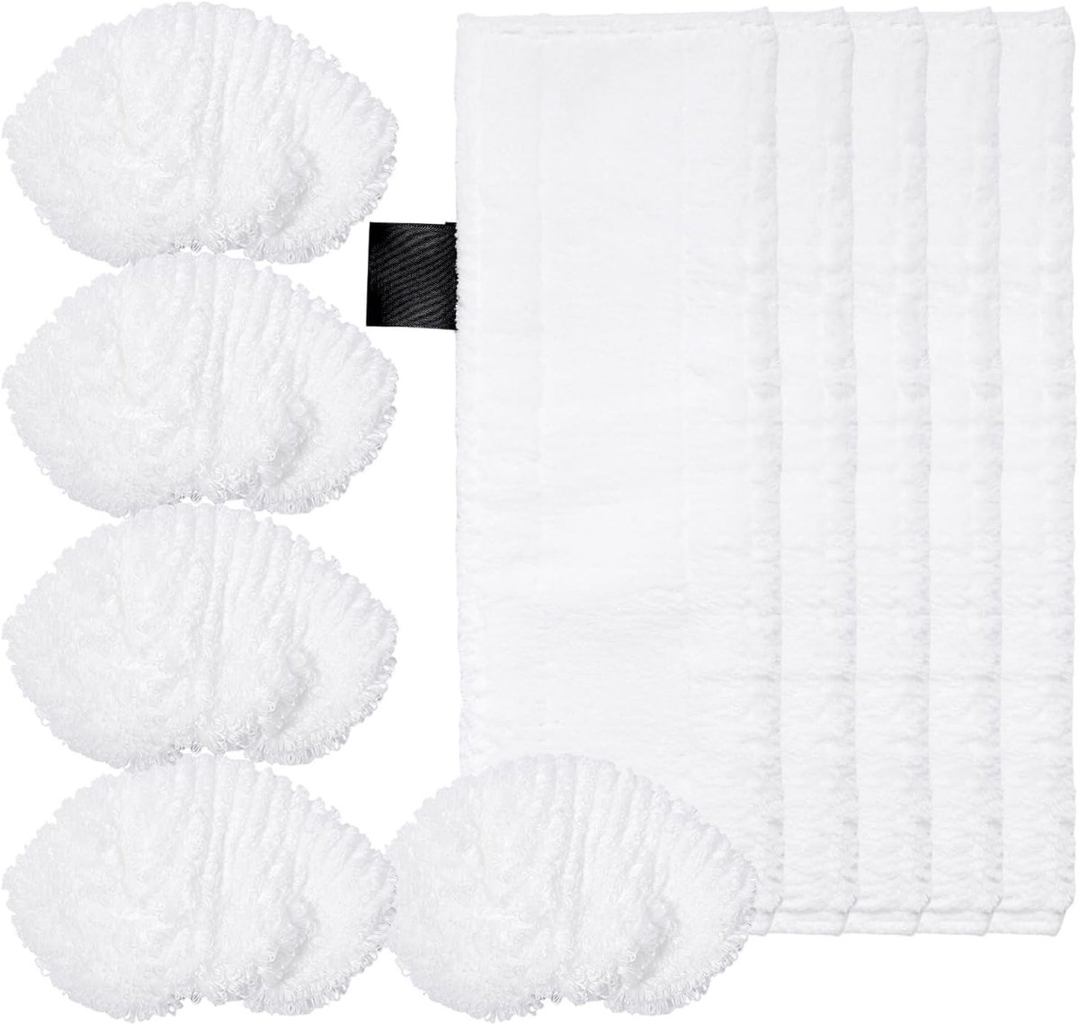 10 Stuks Microvezeldoeken voor Stoomreiniger, Vervangaccessoires voor Vloer en Hand, Geschikt voor Diverse Stoomreinigers en Efficiënte Reiniging