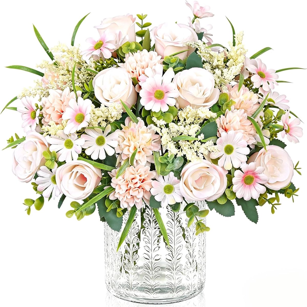 Kunstbloemen, dahlia, boeket kunstbloemen als echt