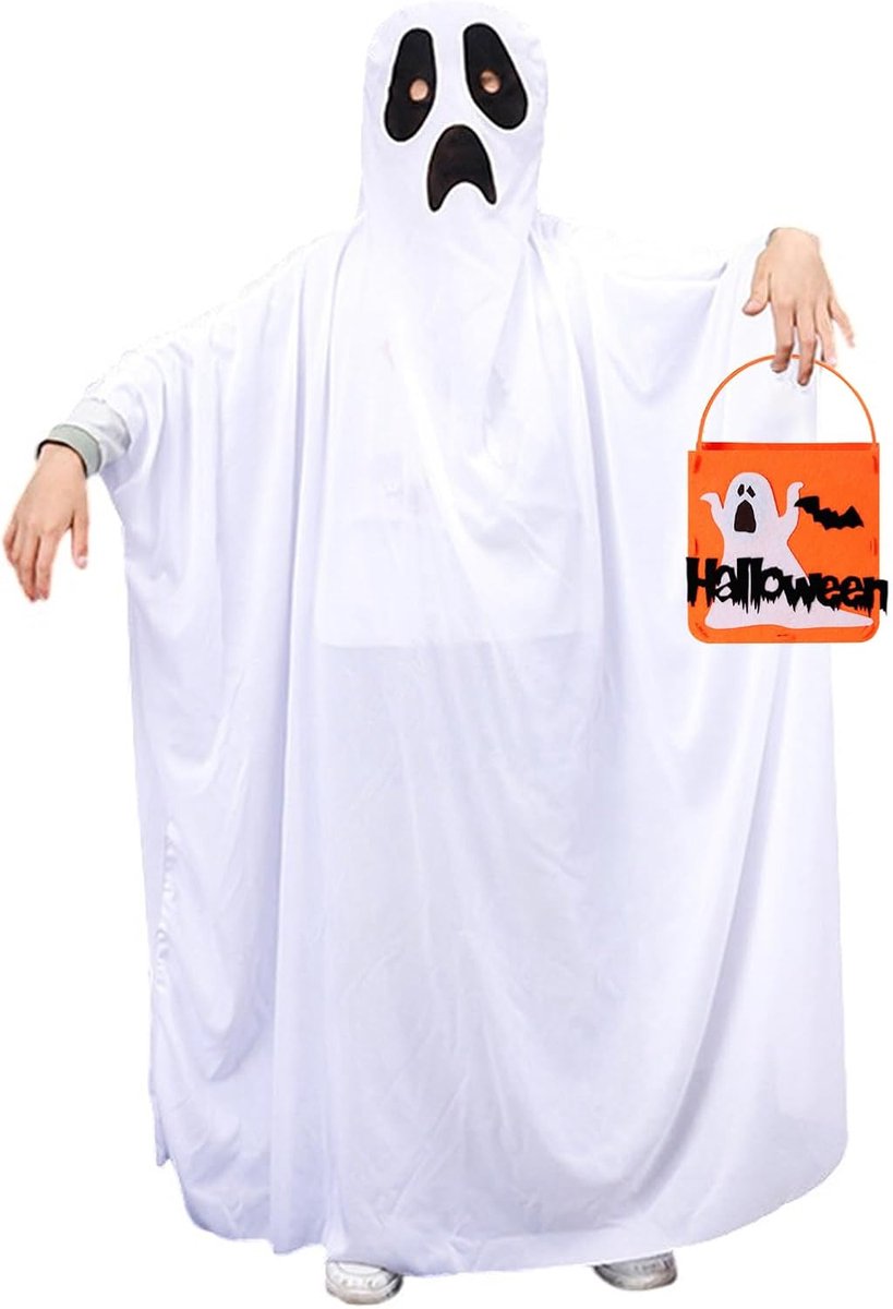 Witte geest, met tas voor cosplay