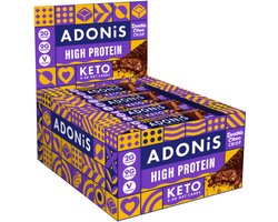 Adonis Foods High Protein Keto Bar (16x45g) Double Choc Crisp - Repen - Eiwit Repen