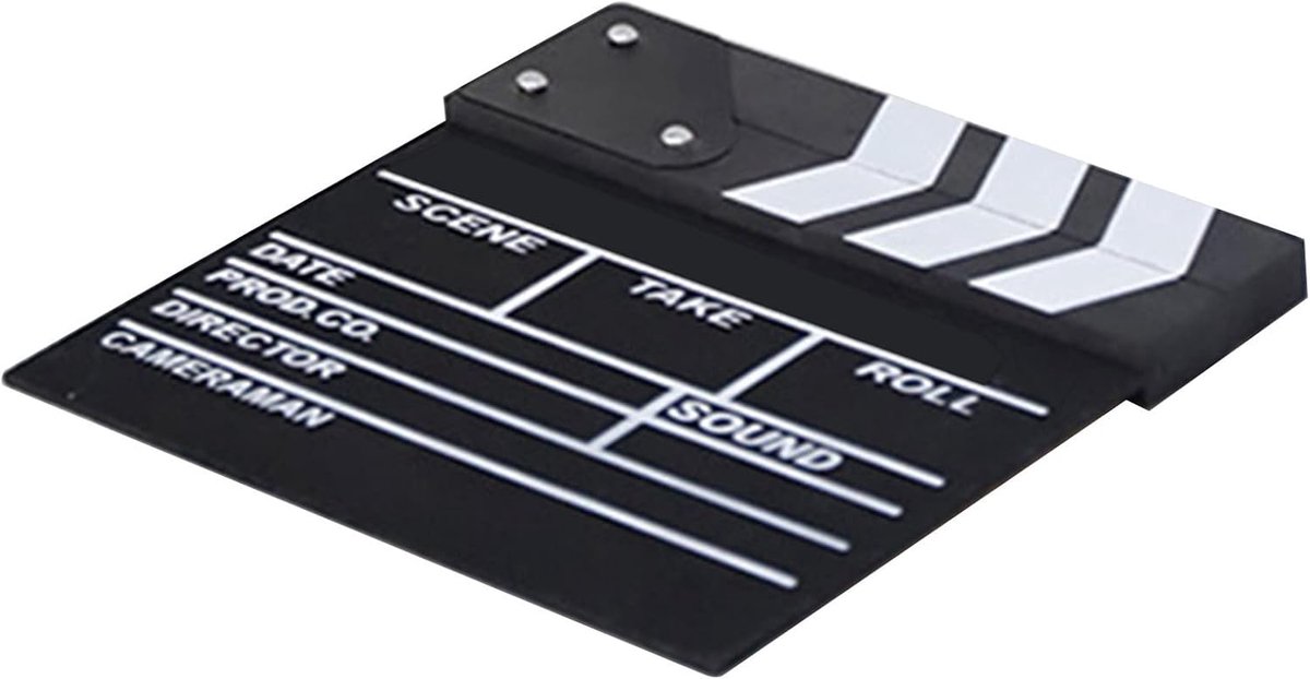 Me Film Clap BoardMe Boardwooden Film Me Claoard BoardFilm Claoardfilm Props, Clap Board 20 X 20 Cm Droog Erase Black Wooden Board voor Regisseur