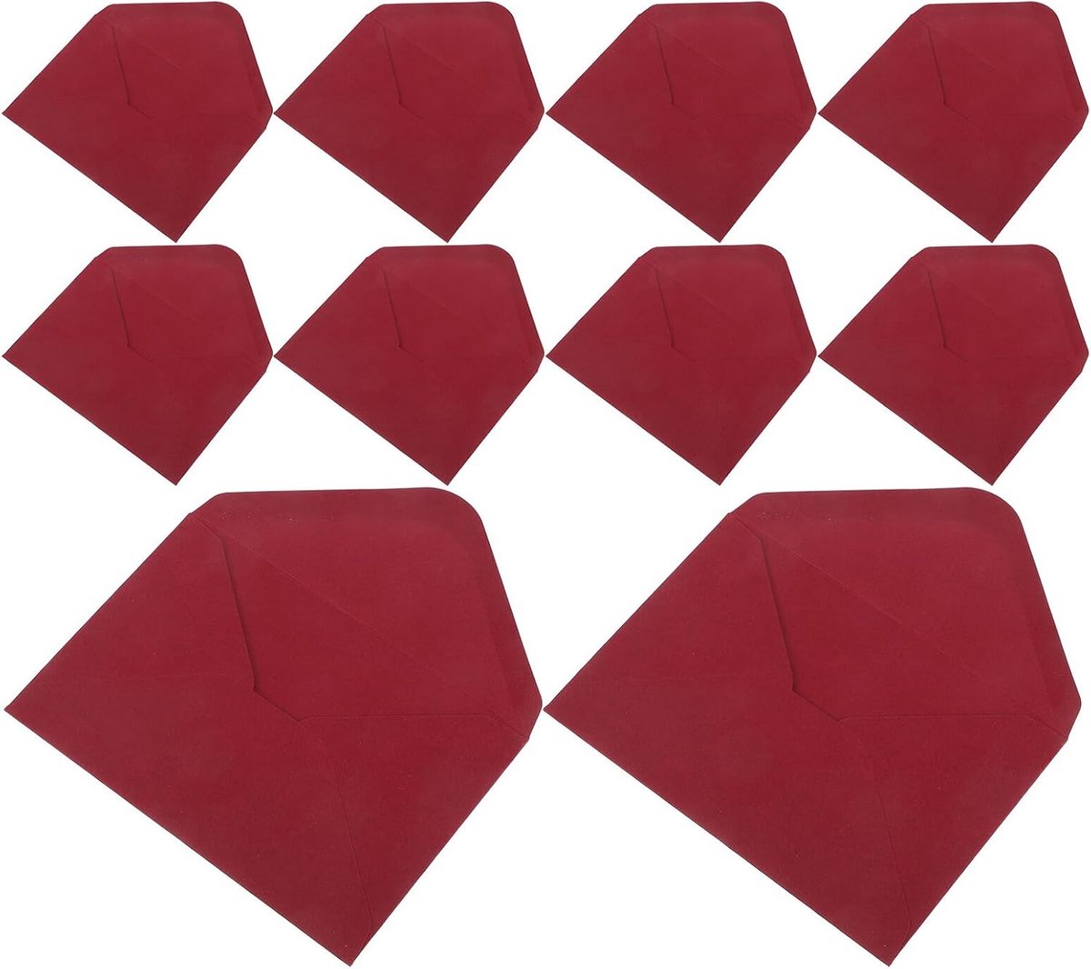 100 Stuks Minimalistische Enveloppen in Wijnrood Vintage Stijl Geschikt voor Uitnodigingen Zakelijke Post Verjaardagskaarten Standaard Formaat voor Feestelijke Zakelijke