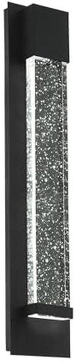 Tweevlammige led-buitenlamp van aluminium en glas - wandverlichting met IP44-bescherming