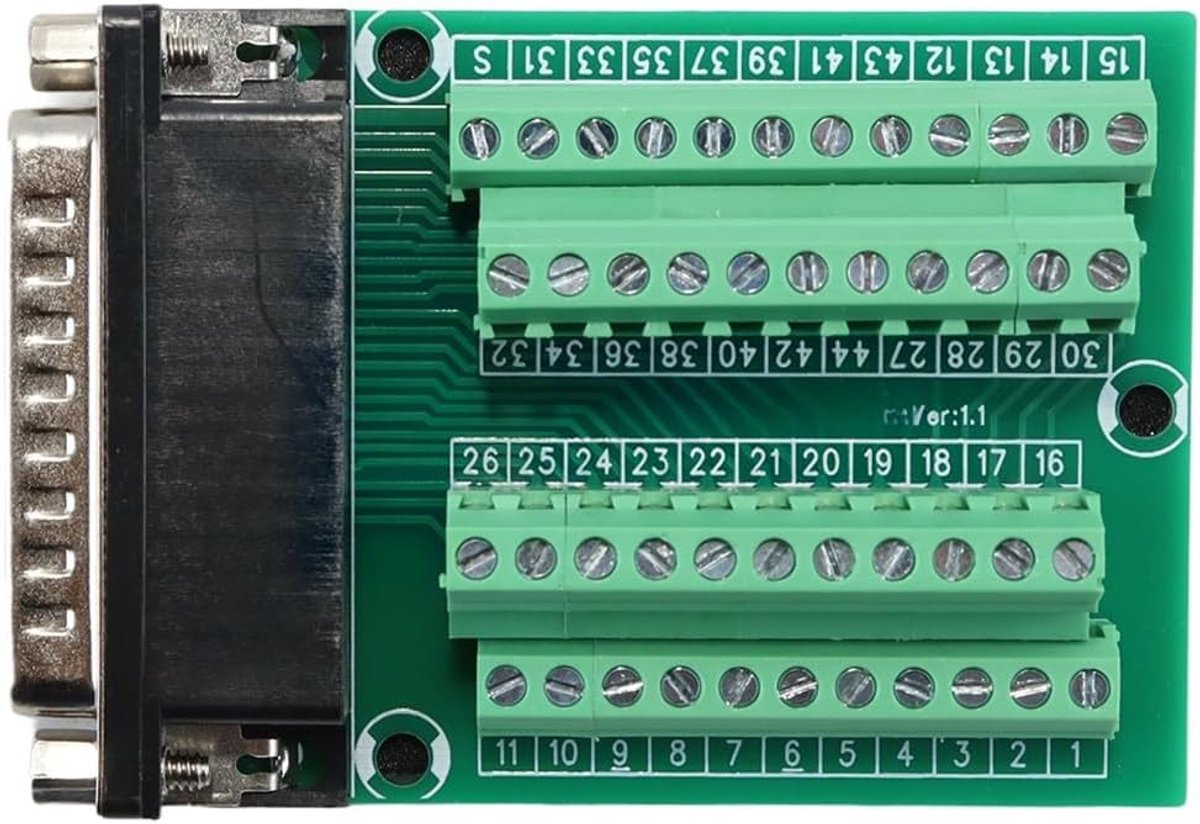 DB44 DR44 D-SUB 44-pin mannelijke breakout-plaat - Terminal Block Interface Converter