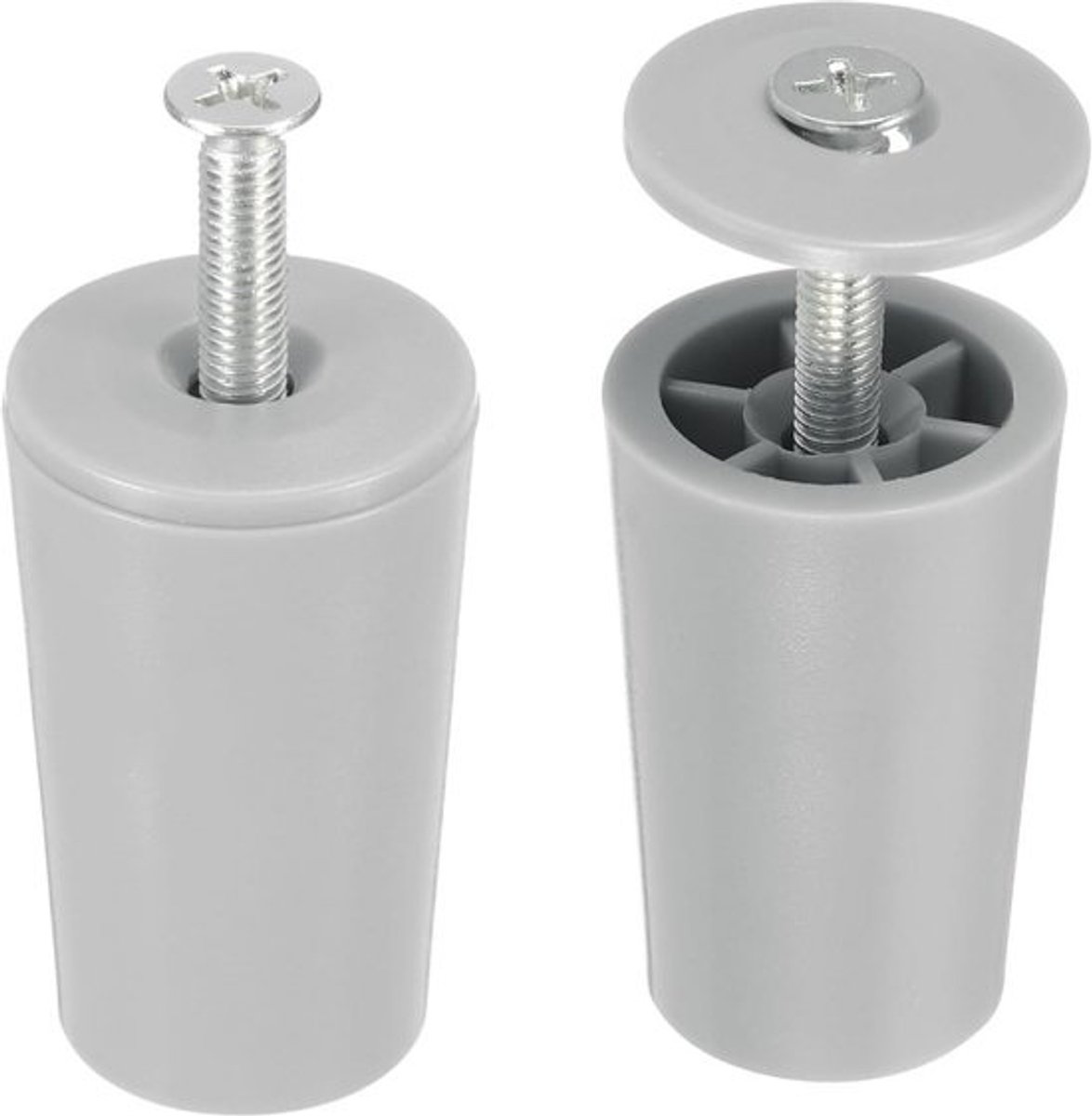 Aanslagbufferstopper - rolluikstop-reparatieset - bescherming raamdecoratie - weerbestendig ABS-kunststof - 40 mm - grijs