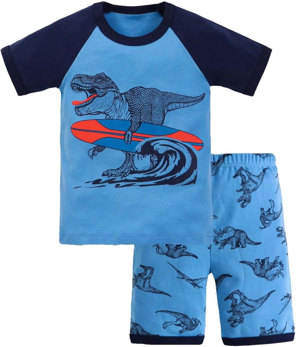 2-delige set voor jongens, chique outfit, katoen, T-shirt, shorts, kinderkleding, zomer, casual, elegant, voor uitstapjes in de stad en familiemaaltijden, mode A34