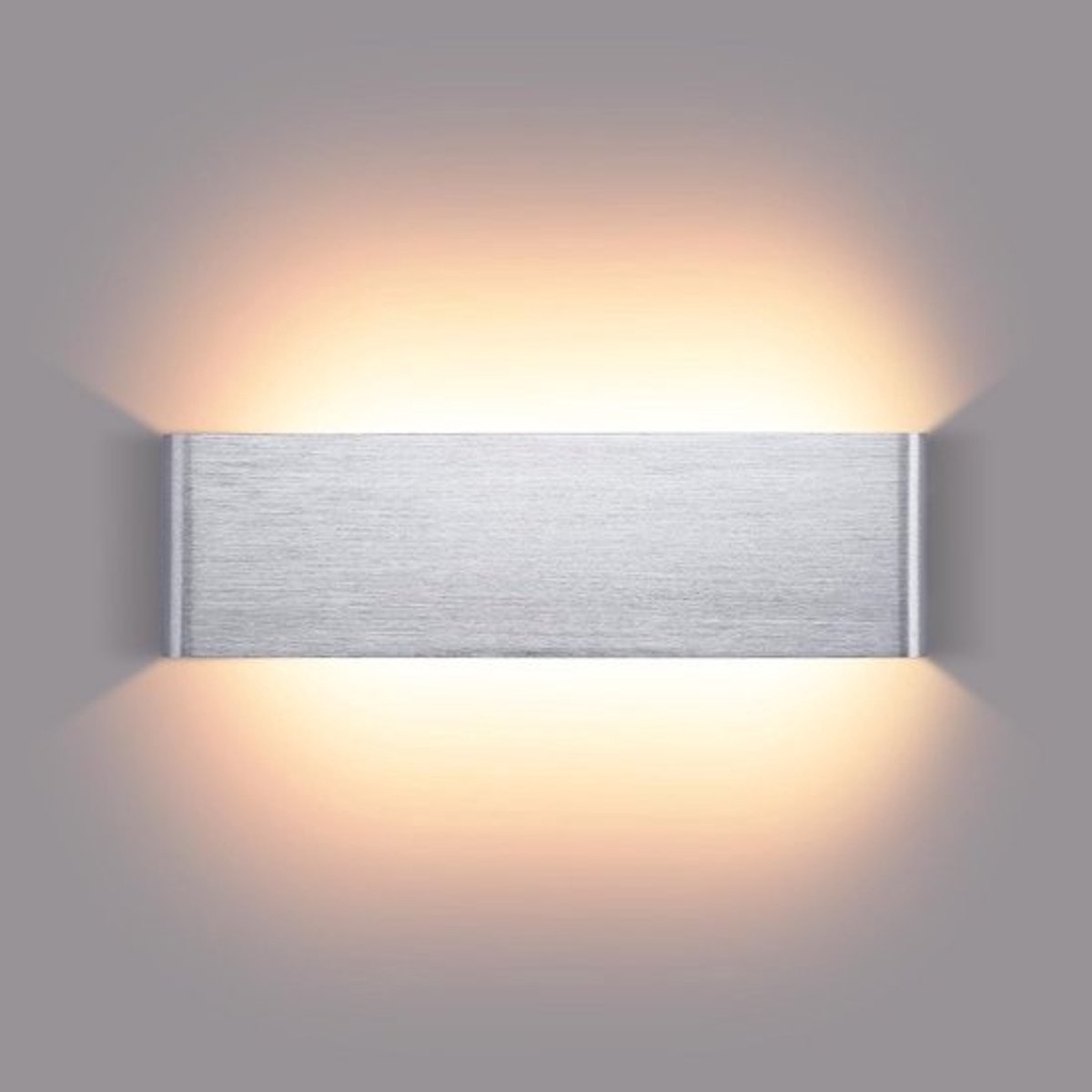 Stijlvolle zilveren LED-binnenwandlamp - 16W - Voor sfeervolle verlichting