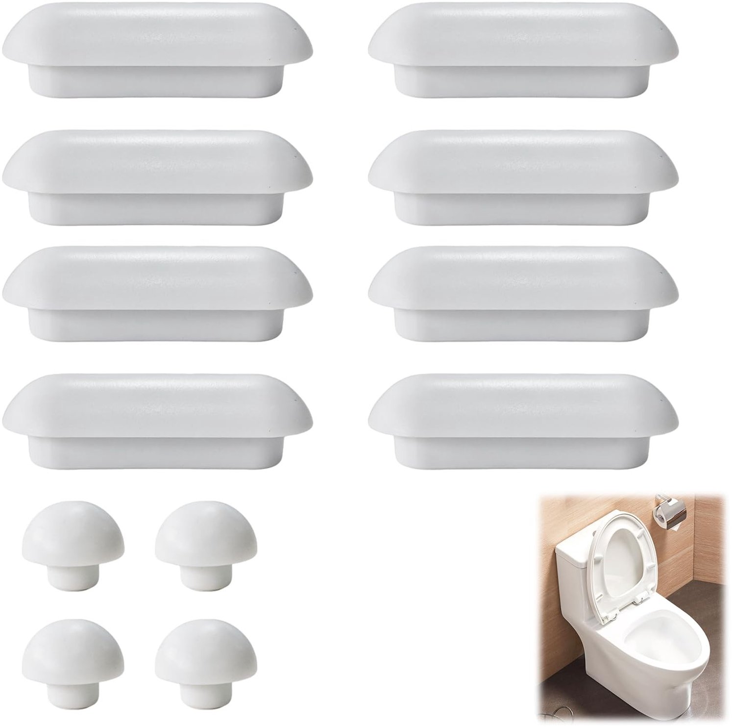 Set van 12 Toiletzitting Pads - Universele Stabilizers en Beschermers