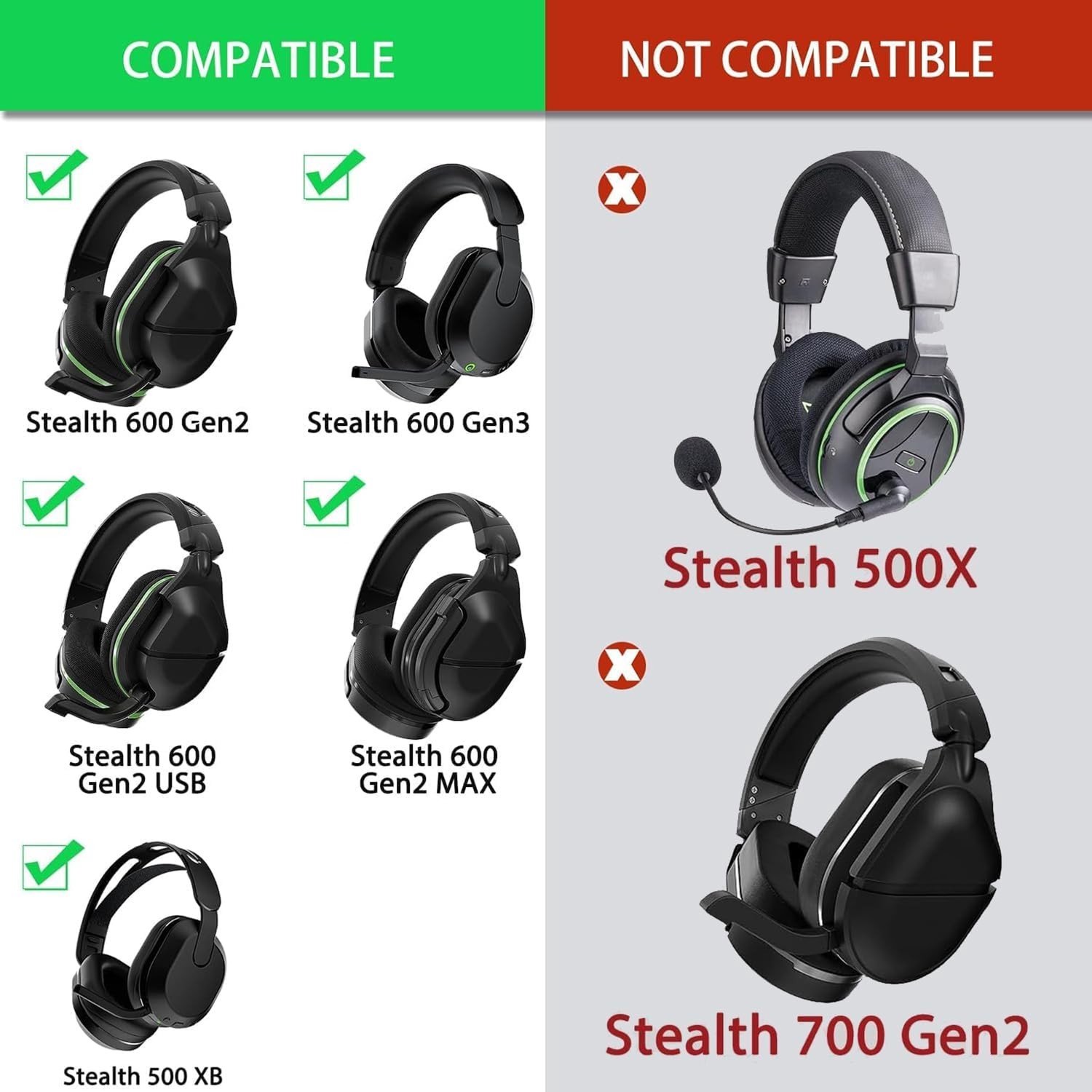 Vervangende Oorkussens en Microfoon voor Draadloze Headset