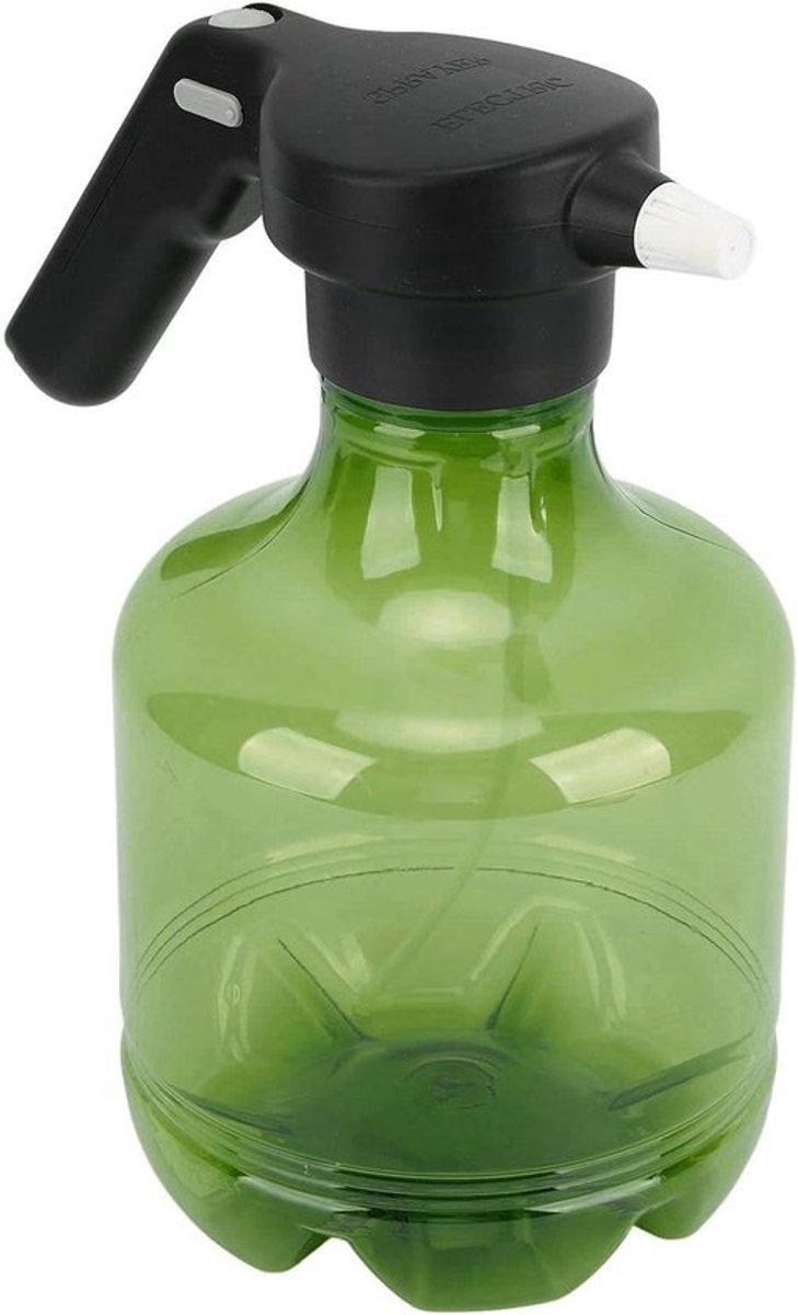 Elektrische plantenspuit van 3 liter - Oplaadbare batterij en automatische sproeier - Met verstelbare tuit, groen - Tuin-sproeifles voor planten en bloemen
