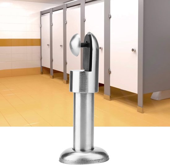 Roestvrijstalen Steunvoeten voor Toiletverdeling - Duurzame Bevestigingshardware voor Publieke Toiletten en Hygiëneoplossingen — afbeelding 3