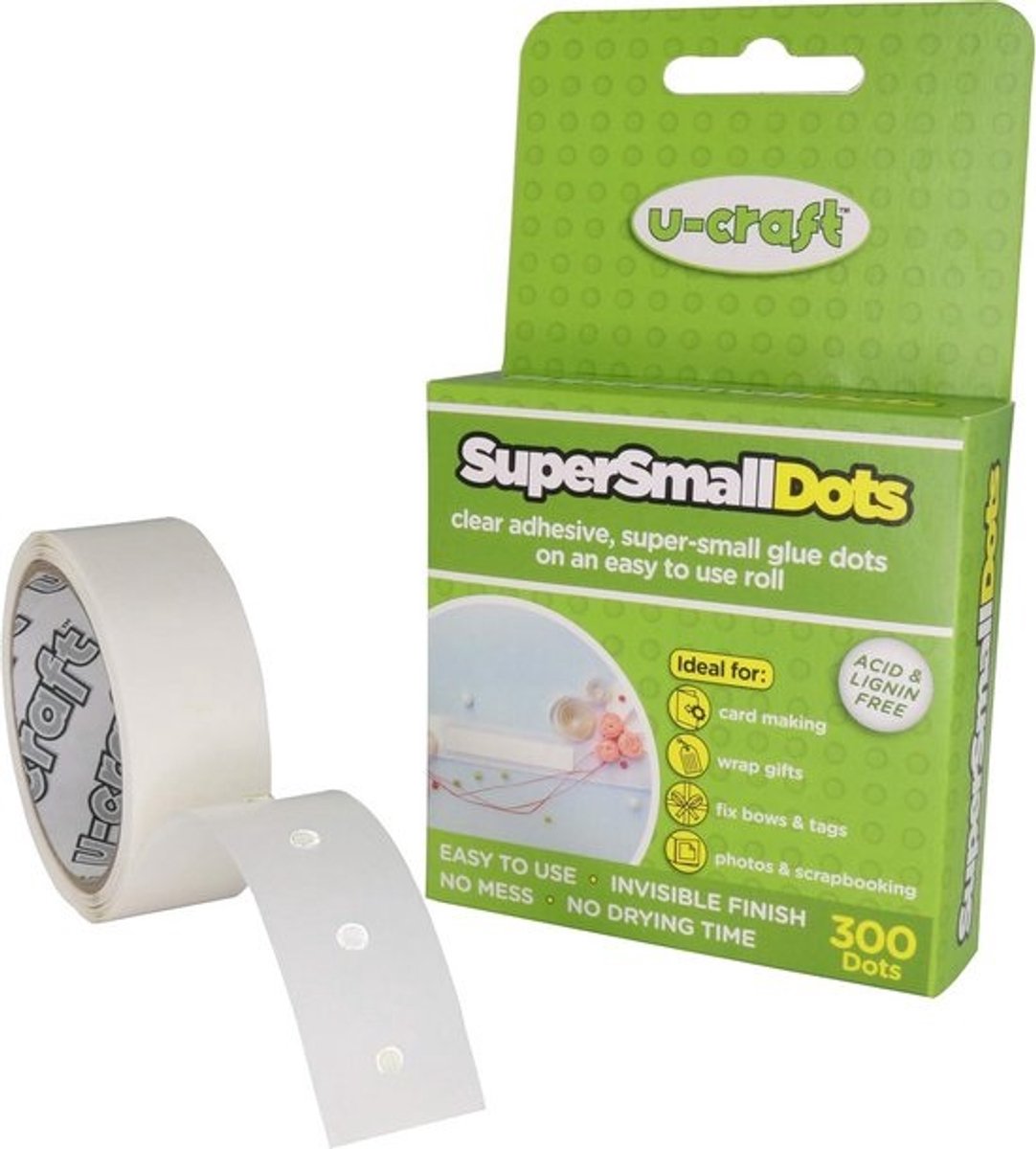 300x mini dubbelzijdige lijmstiften - 3 mm - permanent en nauwkeurig plakken - voor knutselen