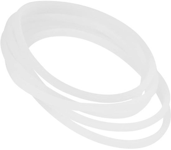 6-delige set afdichtringen - voor keukenmachine - Reserveonderdelen van wit rubber - flexibele O-ring — afbeelding 2