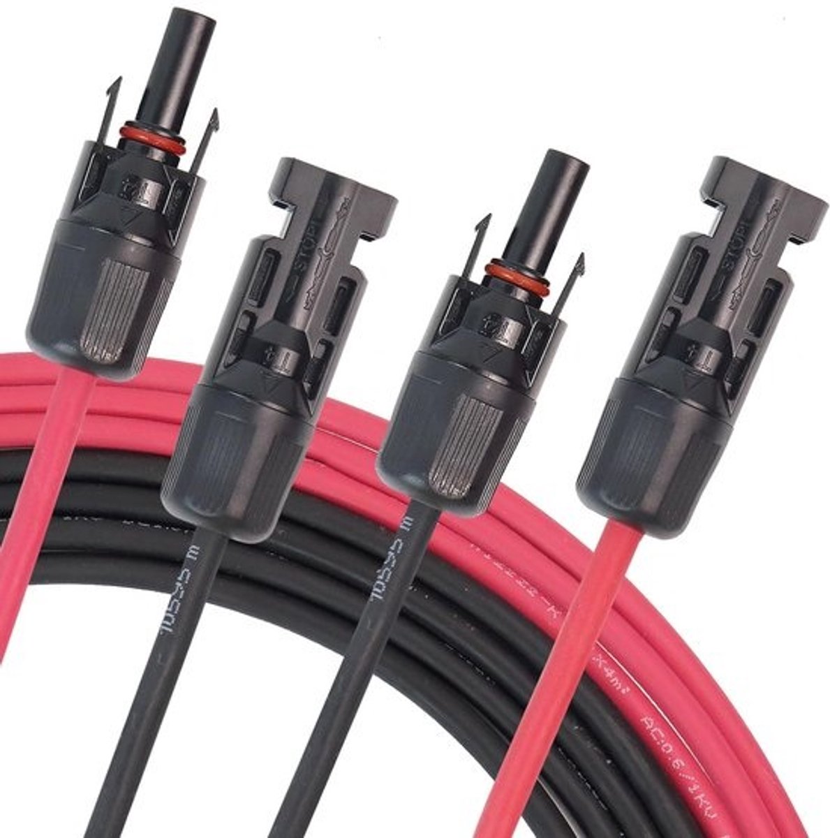 Verlengkabel 4 mm² - voor fotovoltaïsche installaties - IP68 - waterdicht