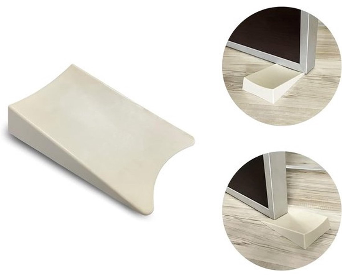 Deurstopper vloer - Antislipstopper - Deuren open houden - Maximale weerstand 10kg - 13 x 8.5 cm - Bruin