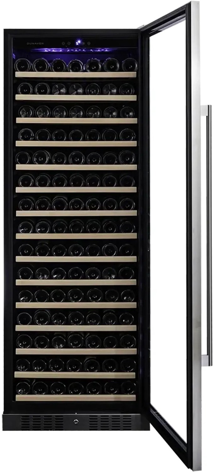 Dunavox Grande-194 Vrijstaande Wijnkoelkast DX-194.490MBK 183 flessen, Matzwart – foto 3