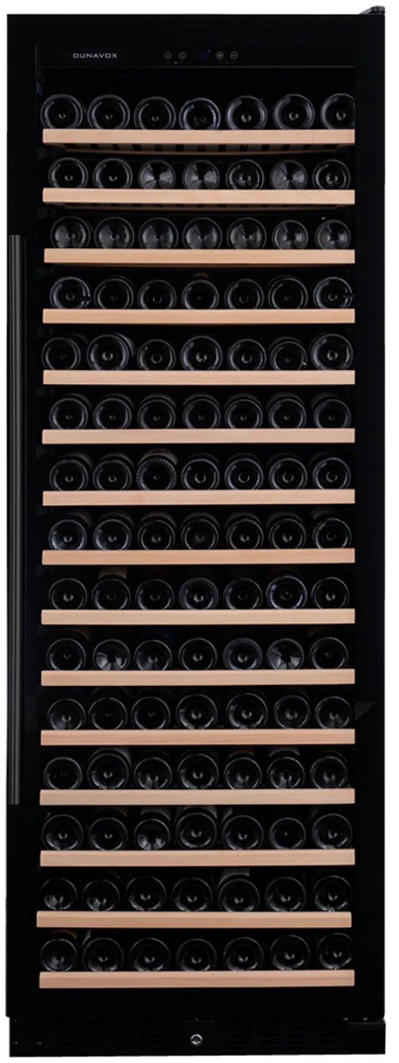 Dunavox Grande-194 Vrijstaande Wijnkoelkast DX-194.490MBK 183 flessen, Matzwart – foto 4