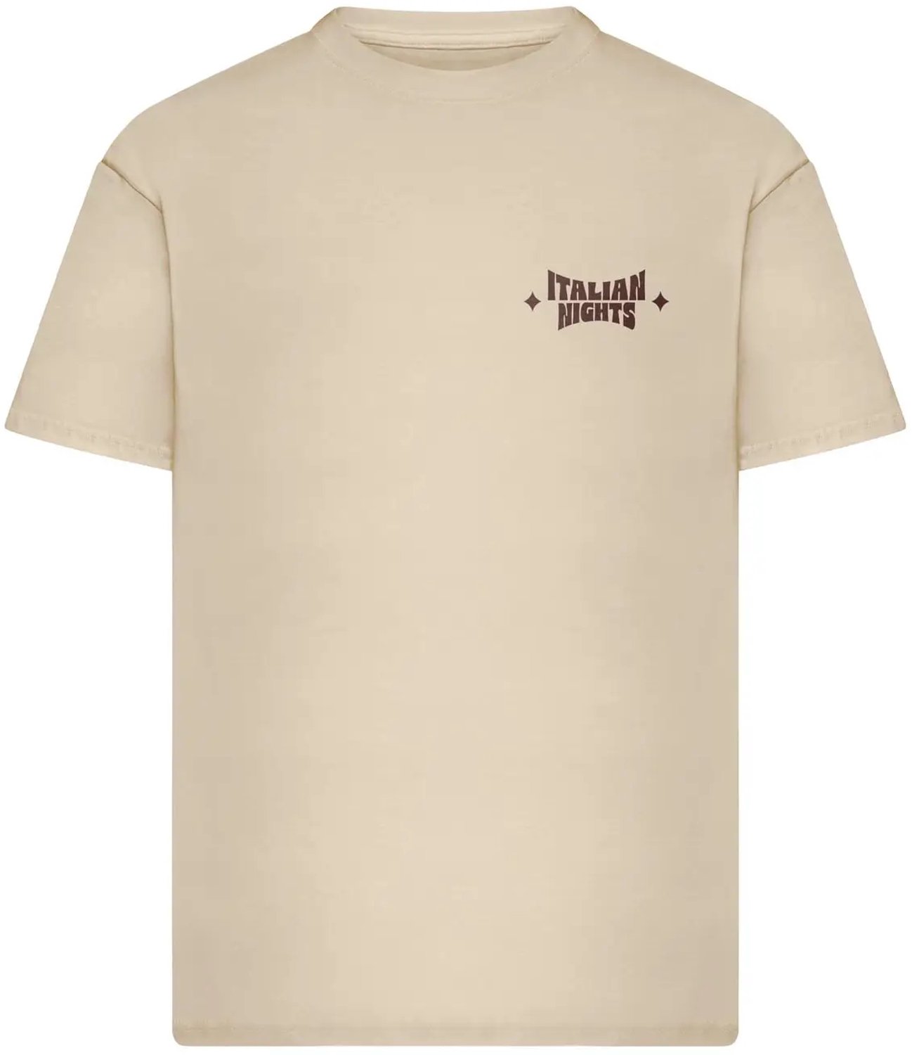 Oversized T-shirt Mister Tee Italian Nights Whitesand