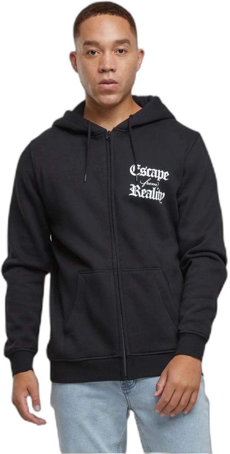 Hooded sweatshirt met rits Mister Tee Escape From Reality Zwart