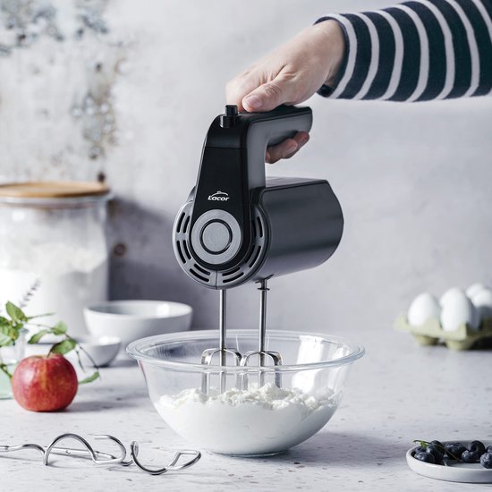 Handmixer - 350 W - Zwart/Bruin — afbeelding 5