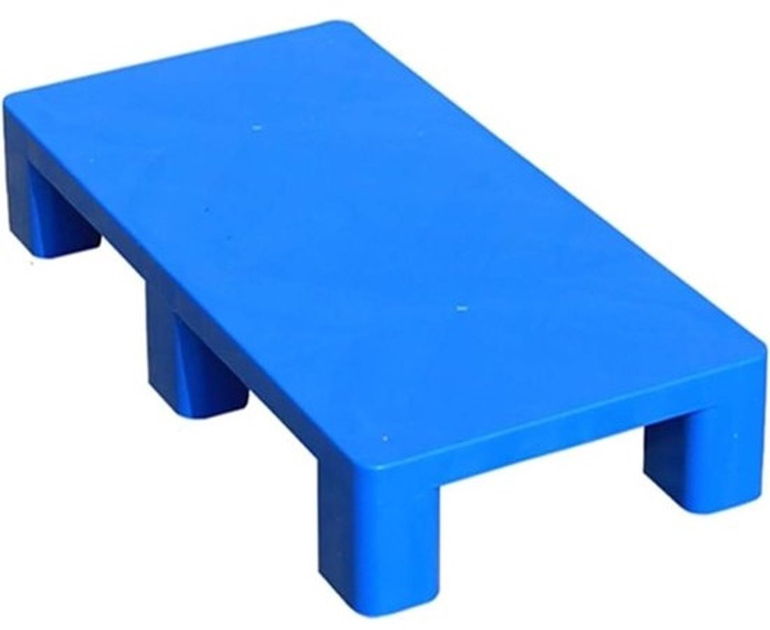 Kunststof Pallet - HDPE-vloerpallet - Opslag Industrie - Vochtbestendig Ontwerp - 80 x 40 x 12 cm - Blauw