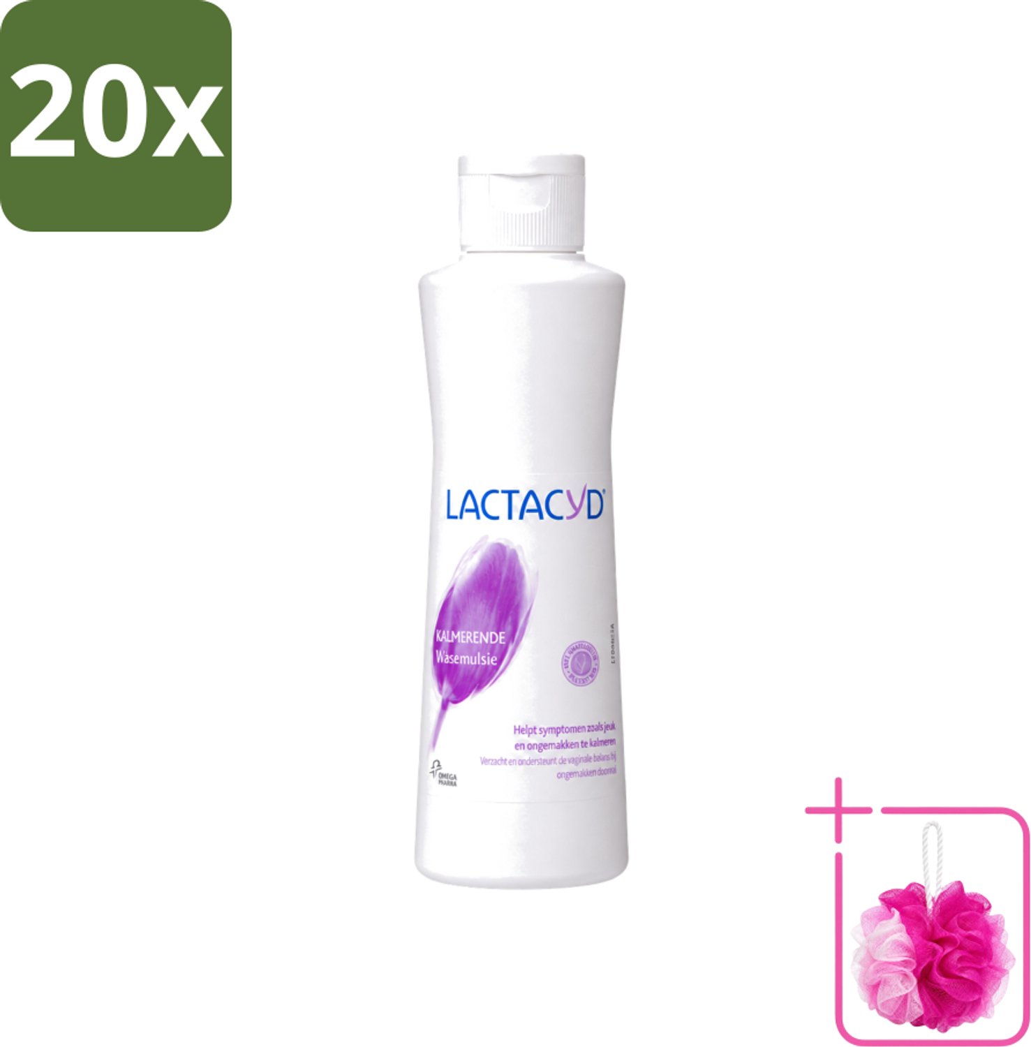 20 x Lactacyd – Kalmerend – Verzachtend – 250 ml - Bulkverpakking - Intieme verzorging - Douchemop - Jeuk