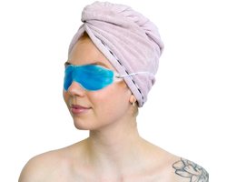 Oogmasker verkoelend/verwarmend - Gelmasker - Oogcompres - Verlicht spanningen - Vermoeidheid van de ogen - Elastische band - Oogkompres
