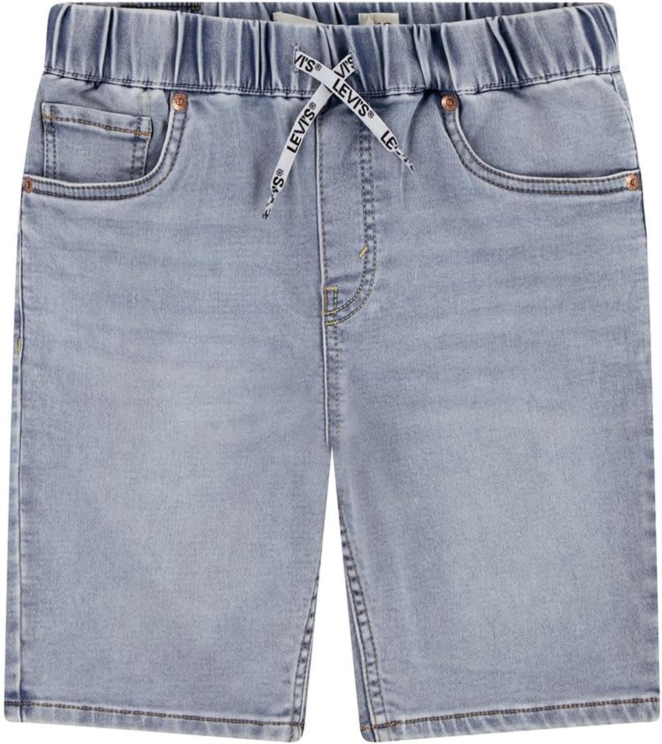 Merkloze Jongens Skinny Fit Jean Shorts Katoenmix Kiss And Goodbye