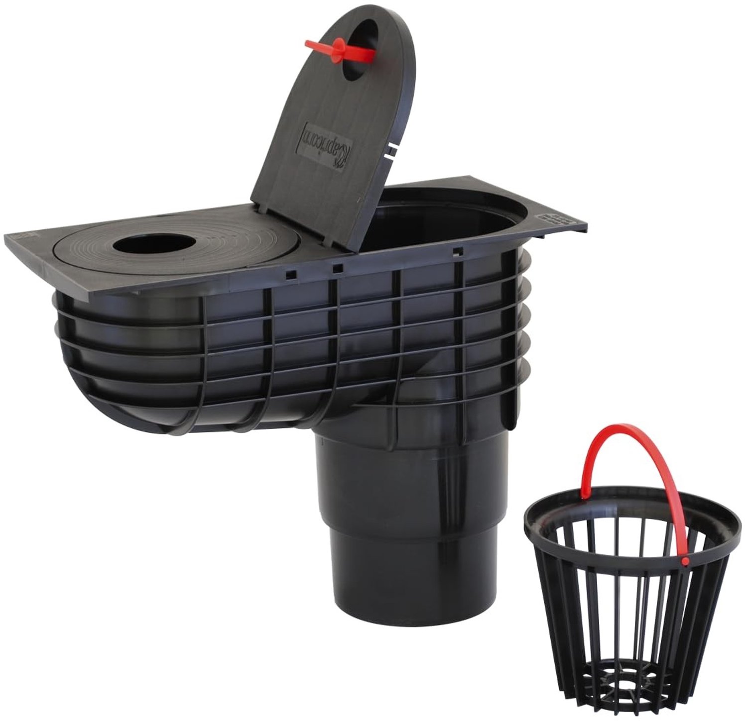 Regenafvoerplaat voor Goot met DN110/DN125 Diameter