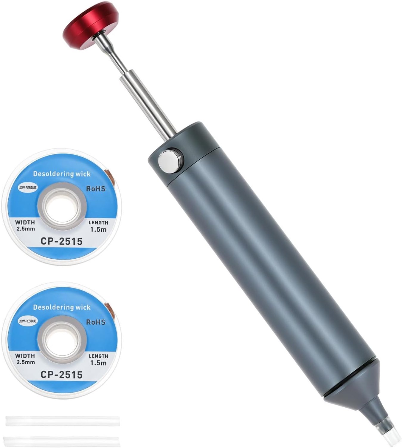 Desoldeerpomp 150 mm - vol metalen behuizing - krachtige vacuümkracht - ideaal voor elektronica-reparatie - Homevero
