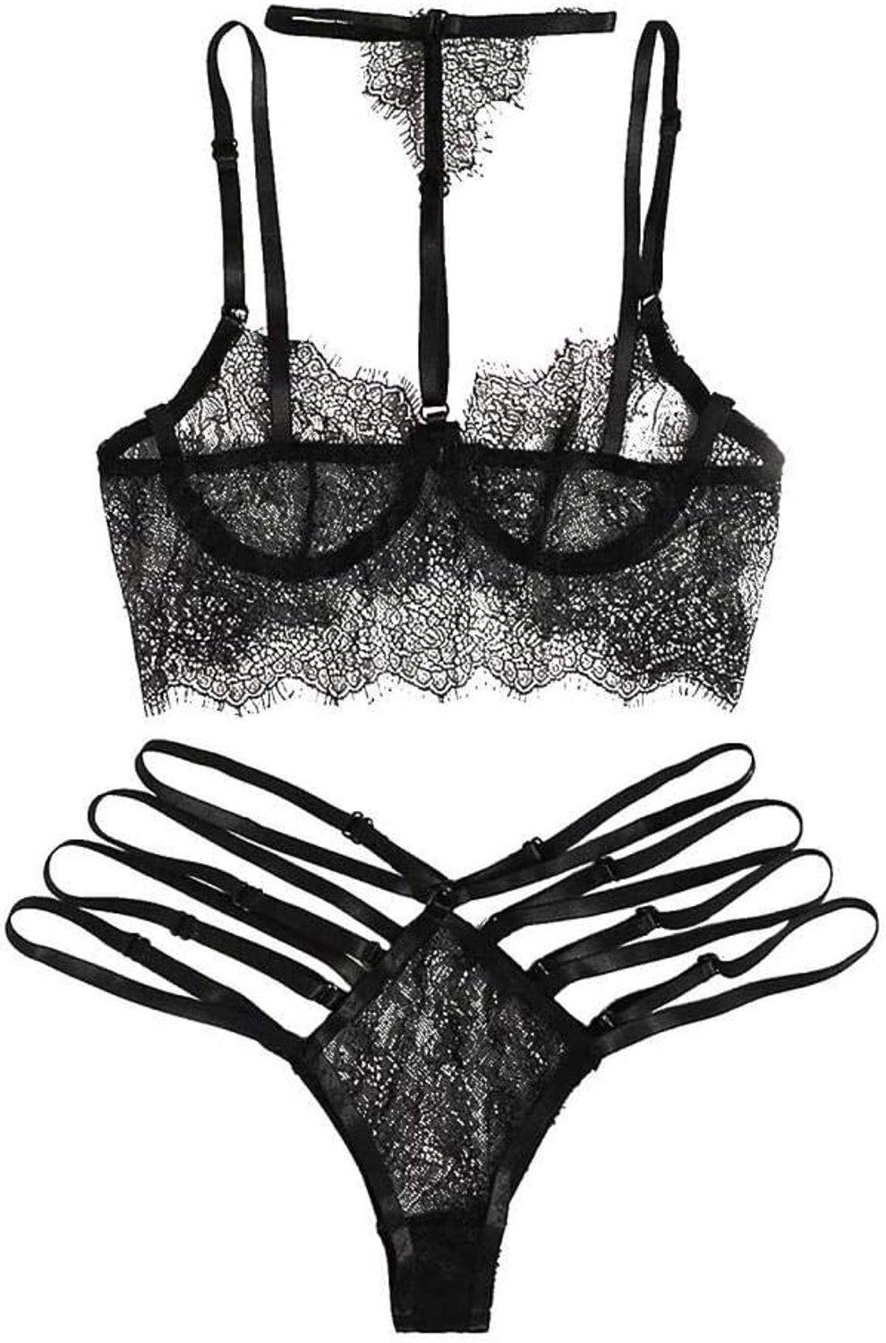Lingerie Dameslingerie Vrouwen Lace Bra Sexy Lingerie G-string Ondergoed Nachtkleding set