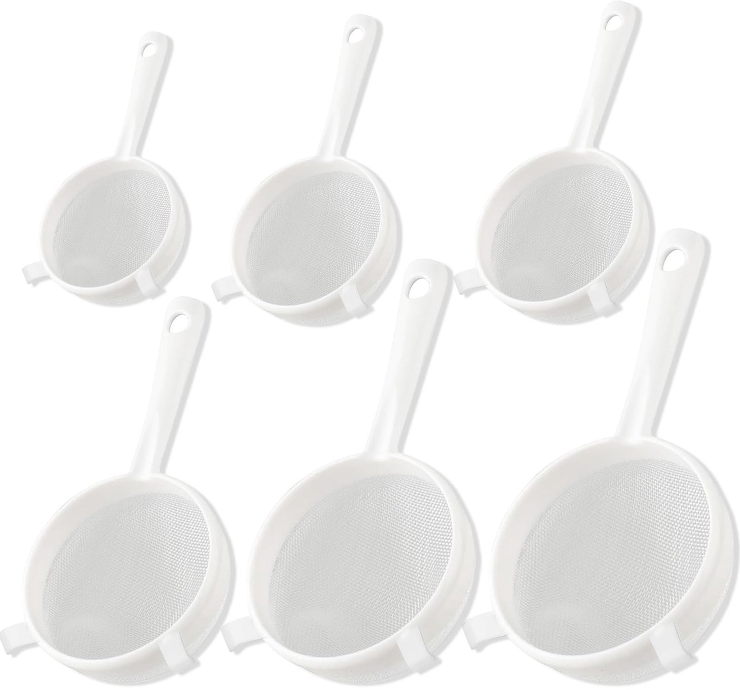 Set van 6 Keukenzeefjes met Handvat