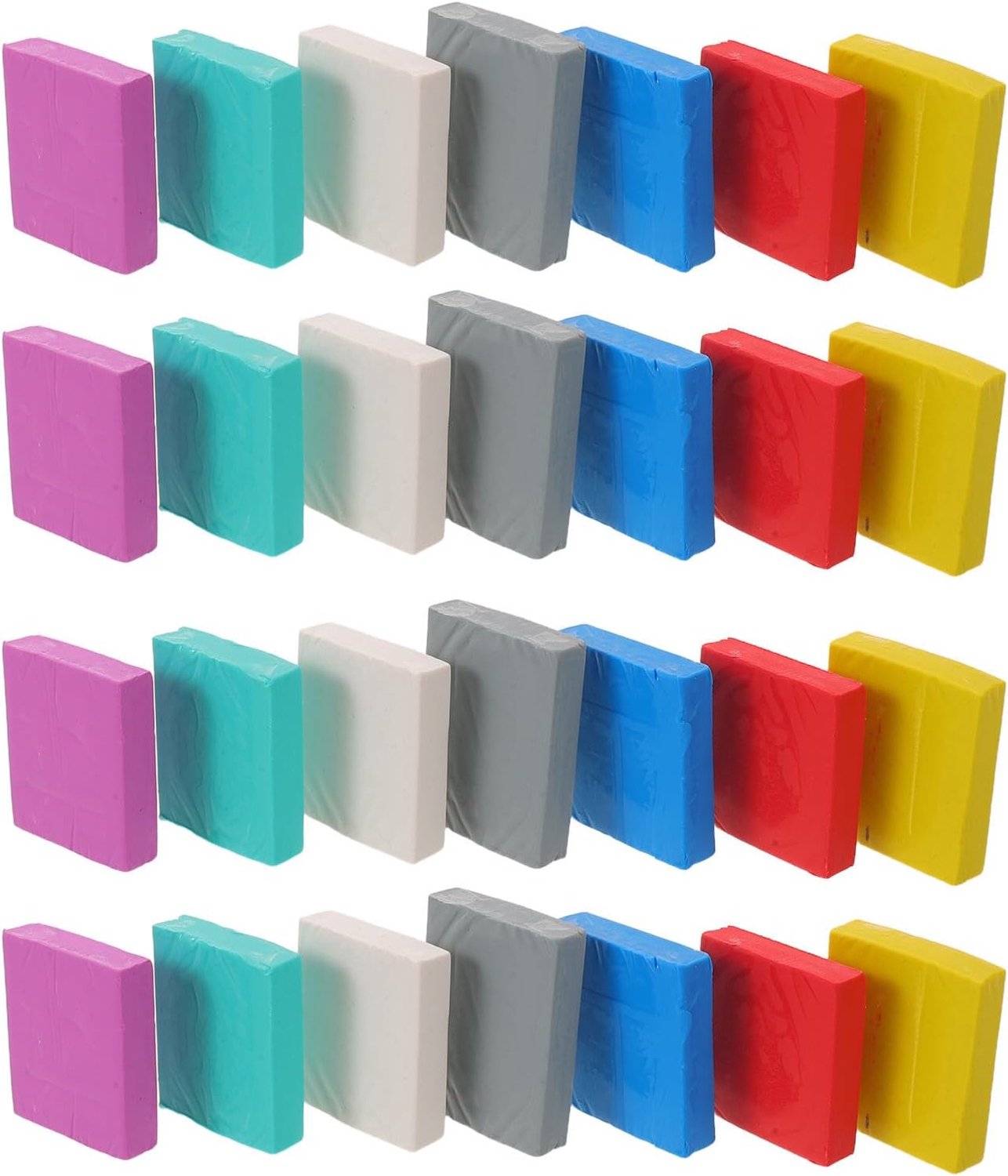 60 Stuks Kneedbare Zachte Tekengum voor Kunstenaars Studenten Herbruikbare Correctiegum voor Precisiewerk voor Schetsen Arceren Schoolgebruik Meerdere stijlen